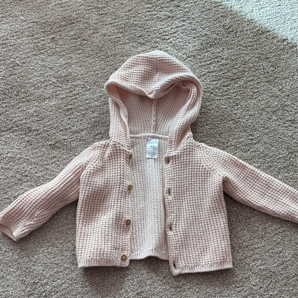 Carter's Light Pink Knit Sweater